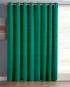 Plain dark green color window curtain in velvet fabric